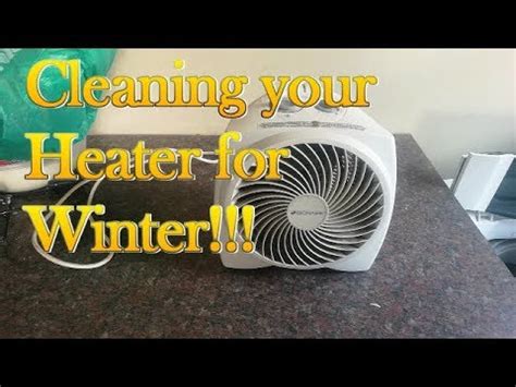 how to clean fan heater